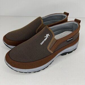 CNA-Trop Comfort Breathable Orthopedic Outdoor Slip-On Brown Shoes Mens Size 10